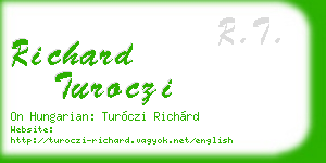 richard turoczi business card