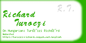 richard turoczi business card